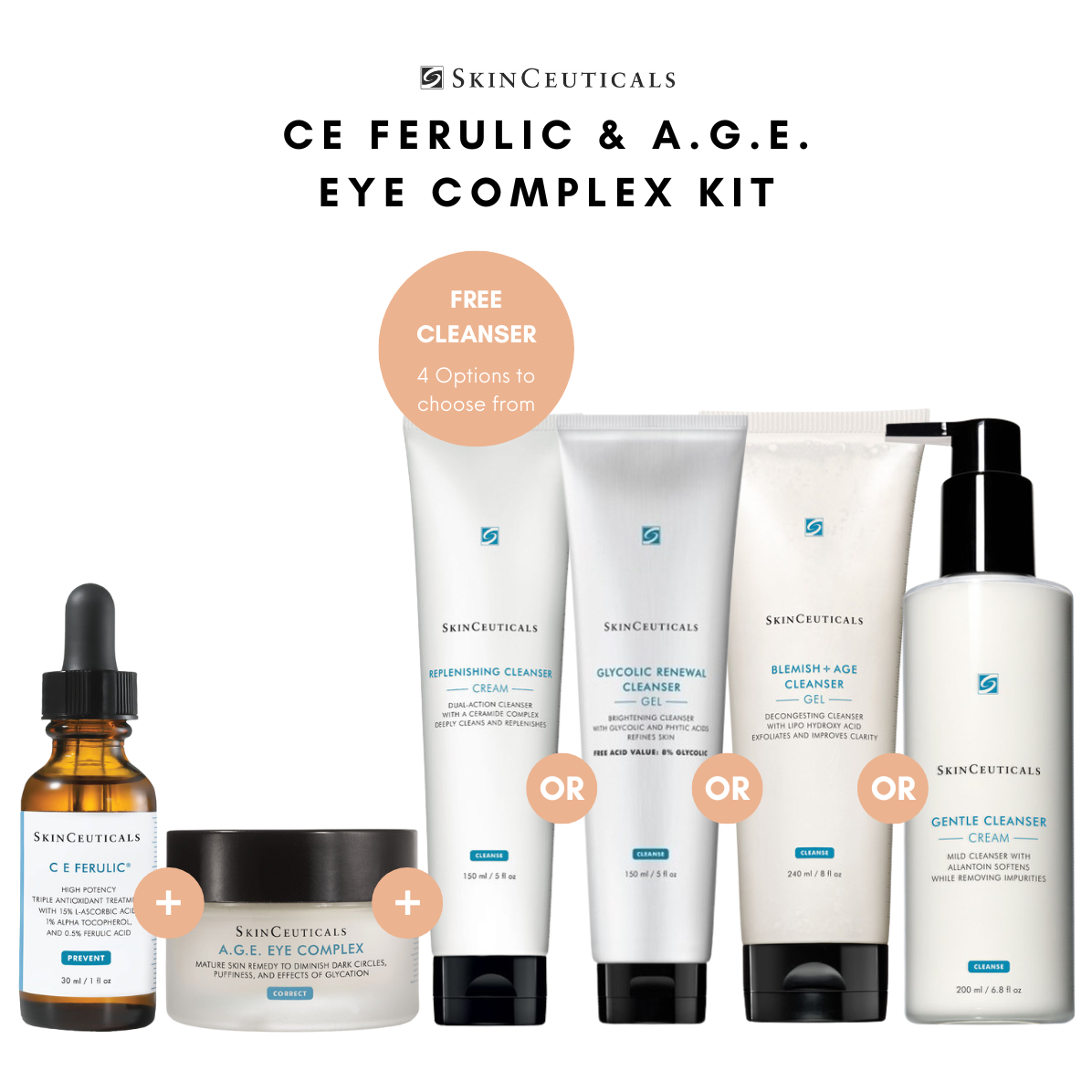 SkinCeuticals CE Ferulic & A.G.E. Eye Complex Kit Skin Spot